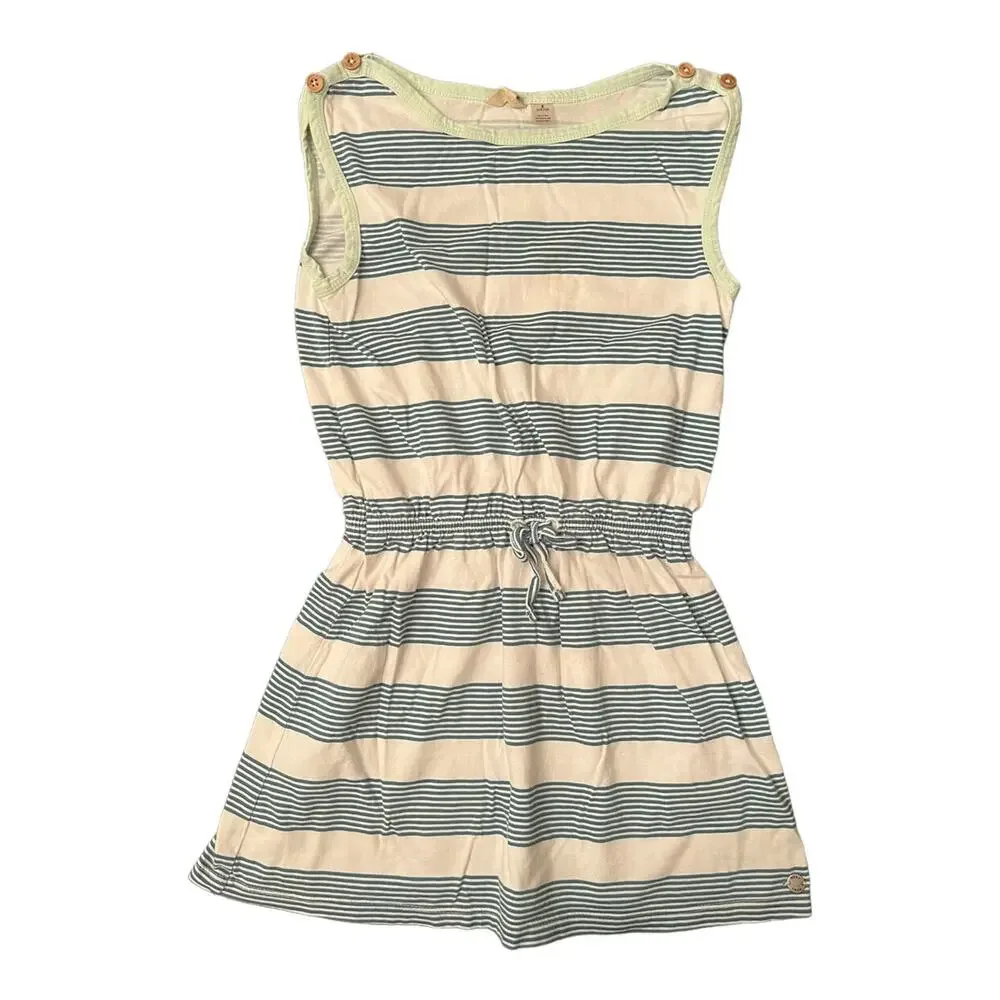 Roxy White and Blue Striped Dress. Size 7/8
